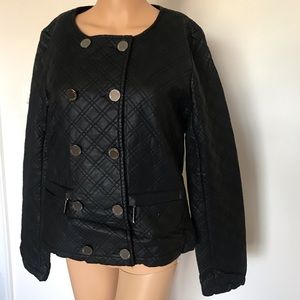 Vertigo Paris Quilted Faux Leather Jacket